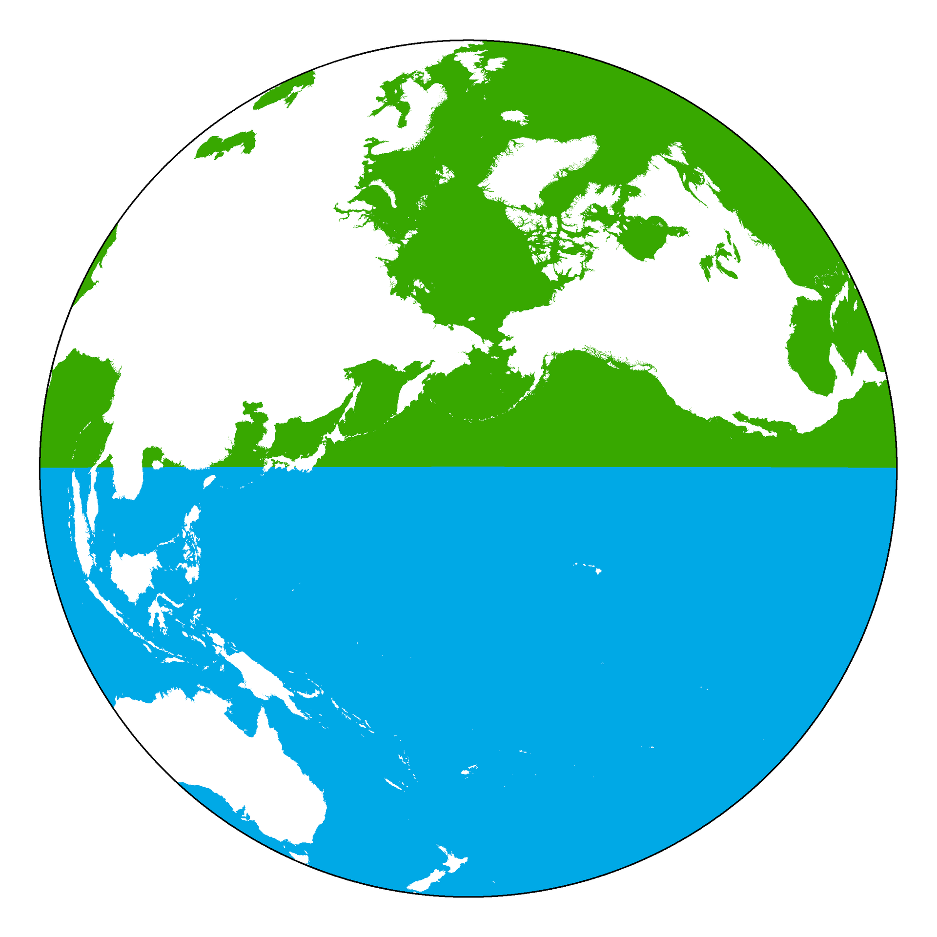Land Hemisphere top, Water Hemisphere bottom Land Hemisphere top, Water Hemisphere bottom