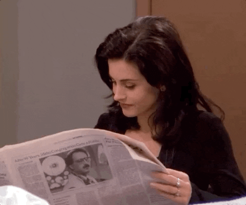 Image result for reading newspaper gif Image result for reading newspaper gif