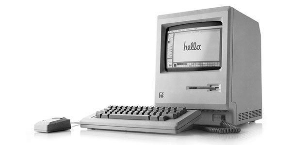 First Apple Macintosh computer First Apple Macintosh computer